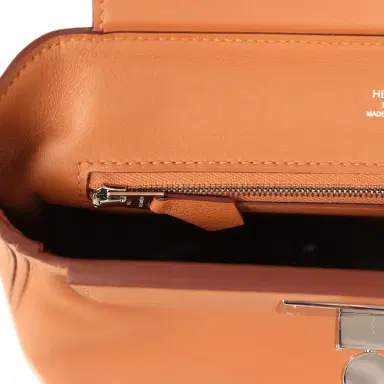 HERMÈS Hermes Mini 24/24 Bag Gold Evercolor and Swift Palladium Hardware | Thumbnail 8 HERMÈS Hermes Mini 24/24 Bag Gold Evercolor and Swift Palladium Hardware | Thumbnail 8
