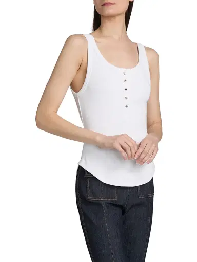 Cinq à Sept Women's Ripley Embellished Tank - White | Thumbnail 4 Cinq à Sept Women's Ripley Embellished Tank - White | Thumbnail 4