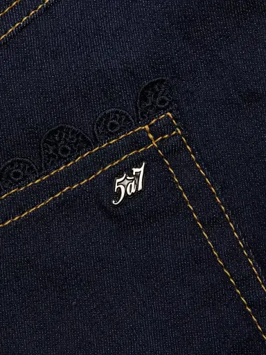 Cinq à Sept Women's Benji Guipure Lace Jeans - Indigo - Size 14 | Thumbnail 7 Cinq à Sept Women's Benji Guipure Lace Jeans - Indigo - Size 14 | Thumbnail 7