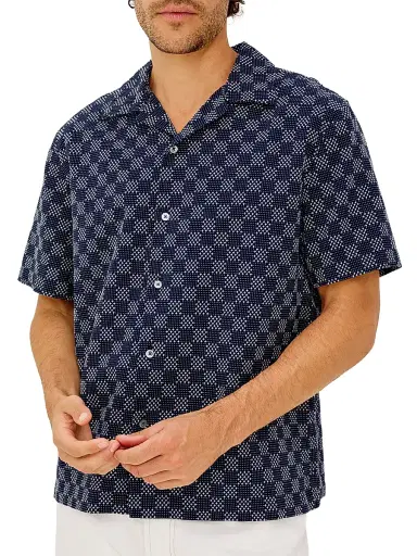 RAILS Men's Kin Check Cotton Camp Shirt | Thumbnail 3 RAILS Men's Kin Check Cotton Camp Shirt | Thumbnail 3
