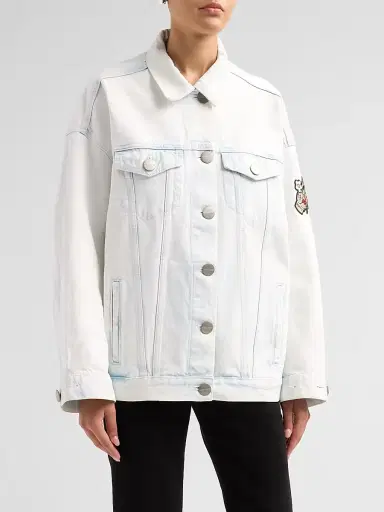 Marc Jacobs Women's Oversized Denim Trucker Jacket - Light Wash - Size XS | Thumbnail 4 Marc Jacobs Women's Oversized Denim Trucker Jacket - Light Wash - Size XS | Thumbnail 4