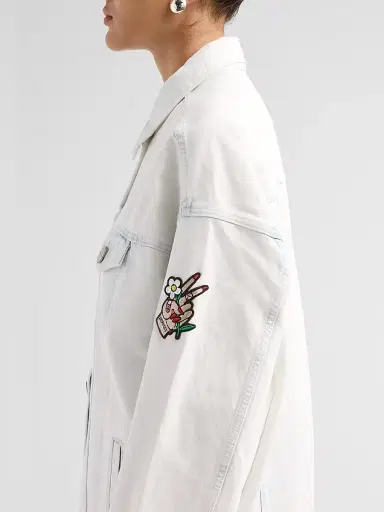 Marc Jacobs Women's Oversized Denim Trucker Jacket - Light Wash - Size XS | Thumbnail 5 Marc Jacobs Women's Oversized Denim Trucker Jacket - Light Wash - Size XS | Thumbnail 5