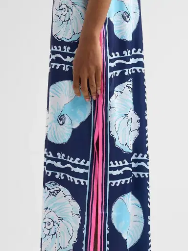 Lilly Pulitzer Women's Casandra Seashell-Print Maxi Dress - Low Tide Navy - Size 0 | Thumbnail 5 Lilly Pulitzer Women's Casandra Seashell-Print Maxi Dress - Low Tide Navy - Size 0 | Thumbnail 5