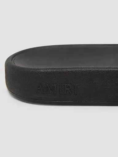 AMIRI Men's MA Logo Pool Slides - Black - Size 7 Sandals | Thumbnail 3 AMIRI Men's MA Logo Pool Slides - Black - Size 7 Sandals | Thumbnail 3