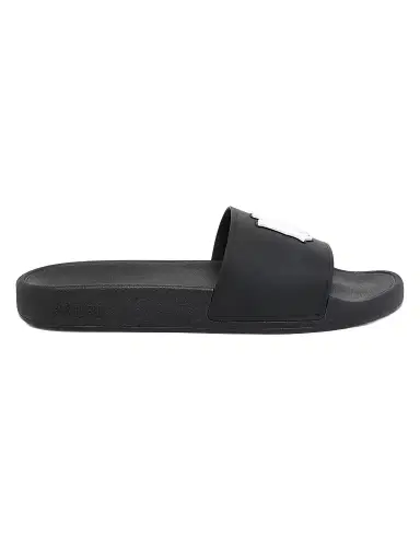 AMIRI Men's MA Logo Pool Slides - Black - Size 7 Sandals | Thumbnail 1 AMIRI Men's MA Logo Pool Slides - Black - Size 7 Sandals | Thumbnail 1