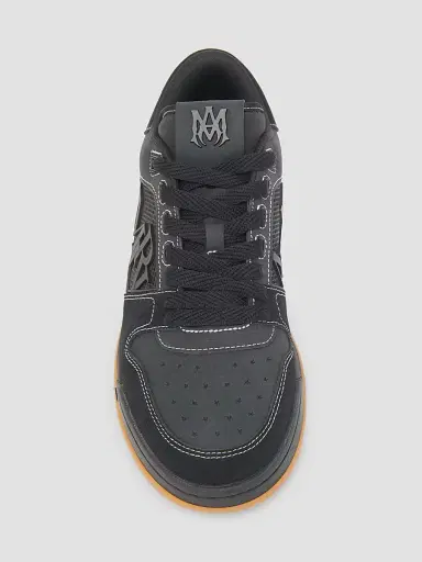 AMIRI Men's Logo Leather Low-Top Sneakers - Black - Size 7 | Thumbnail 4 AMIRI Men's Logo Leather Low-Top Sneakers - Black - Size 7 | Thumbnail 4