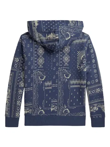 Polo Ralph Lauren Boy's Logo Bandana Print Hoodie - Anglers Bandana Patchwork | Thumbnail 2 Polo Ralph Lauren Boy's Logo Bandana Print Hoodie - Anglers Bandana Patchwork | Thumbnail 2
