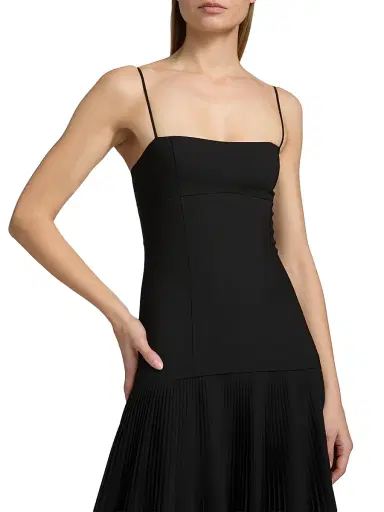 Ulla Johnson Women's Matilda Pleated Wool-Blend Midi-Dress - Noir | Thumbnail 6 Ulla Johnson Women's Matilda Pleated Wool-Blend Midi-Dress - Noir | Thumbnail 6