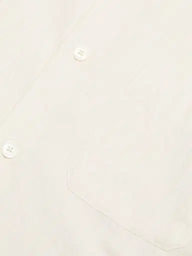 FRAME Men's Textured Cotton Shirt - Off White | Thumbnail 7 FRAME Men's Textured Cotton Shirt - Off White | Thumbnail 7