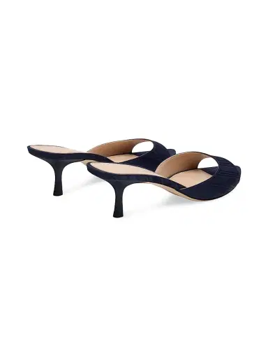 Stuart Weitzman Women's Lexington 50MM Patterned Mules - River Blue | Thumbnail 3 Stuart Weitzman Women's Lexington 50MM Patterned Mules - River Blue | Thumbnail 3