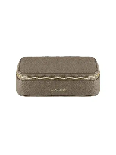 Maison de Sabre Leather Jewelry Case - Cashmere Clay | Thumbnail 1 Maison de Sabre Leather Jewelry Case - Cashmere Clay | Thumbnail 1