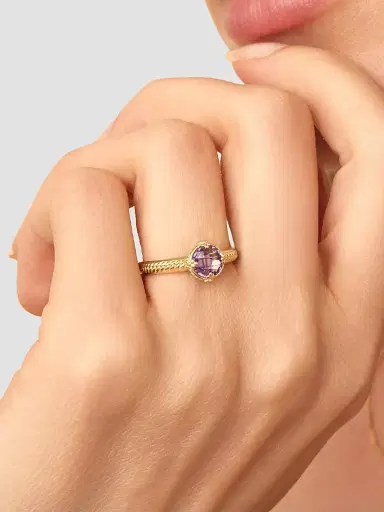 Oradina Women's Antica Ring in 14K Yellow Gold - Gold | Thumbnail 2 Oradina Women's Antica Ring in 14K Yellow Gold - Gold | Thumbnail 2