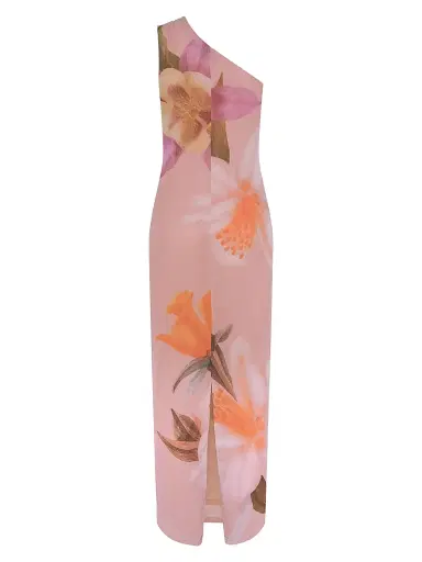 PatBo Women's Peony Floral One-Shoulder Maxi-Dress - Pink | Thumbnail 5 PatBo Women's Peony Floral One-Shoulder Maxi-Dress - Pink | Thumbnail 5