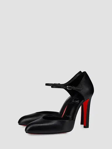 Christian Louboutin Women's Fanny Demie 100MM Leather Heels | Thumbnail 2 Christian Louboutin Women's Fanny Demie 100MM Leather Heels | Thumbnail 2