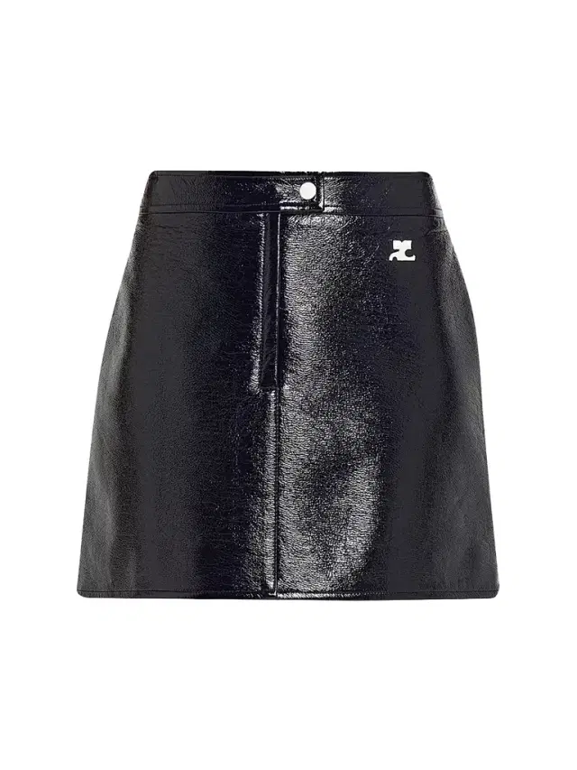 Women's Reedition Vinyl A-Line Miniskirt - Navy Women's Reedition Vinyl A-Line Miniskirt - Navy