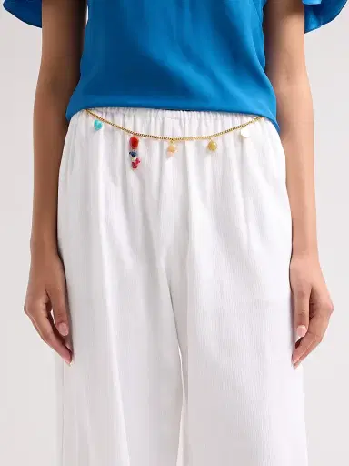 Stella McCartney Women's Cotton Balloon Pants - White - Size 10 | Thumbnail 5 Stella McCartney Women's Cotton Balloon Pants - White - Size 10 | Thumbnail 5