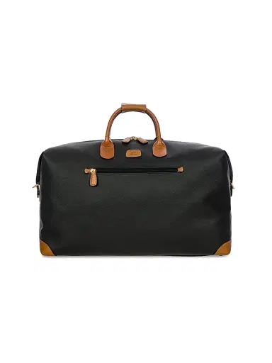 Bric's Firenze 22" Leather Duffel Bag - Black | Thumbnail 1 Bric's Firenze 22" Leather Duffel Bag - Black | Thumbnail 1