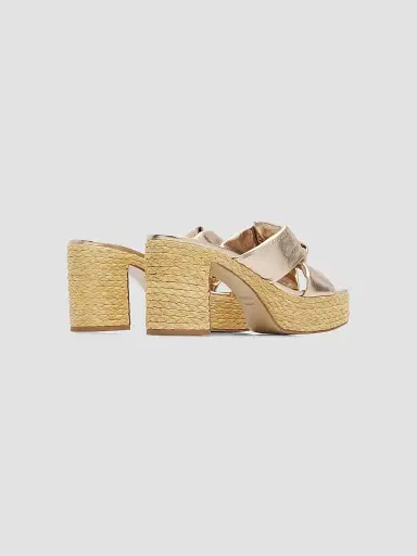 Ferragamo Women's Douglas 85MM Leather Platform Sandals - Champagne - Size 11 | Thumbnail 3 Ferragamo Women's Douglas 85MM Leather Platform Sandals - Champagne - Size 11 | Thumbnail 3