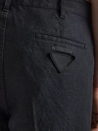 Prada Men's Linen Pants - Black - Size 40 | Thumbnail 5 Prada Men's Linen Pants - Black - Size 40 | Thumbnail 5