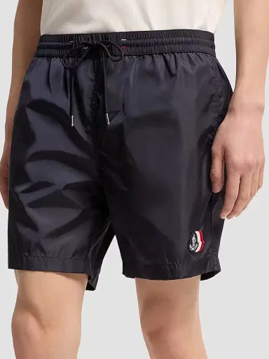 Moncler Men's Swim Trunks - Navy Blue | Thumbnail 2 Moncler Men's Swim Trunks - Navy Blue | Thumbnail 2
