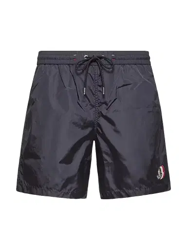 Moncler Men's Swim Trunks - Navy Blue | Thumbnail 1 Moncler Men's Swim Trunks - Navy Blue | Thumbnail 1
