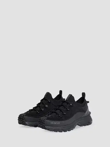 Moncler Women's Trailgrip Sneakers in Nubuck & Suede - Black | Thumbnail 2 Moncler Women's Trailgrip Sneakers in Nubuck & Suede - Black | Thumbnail 2