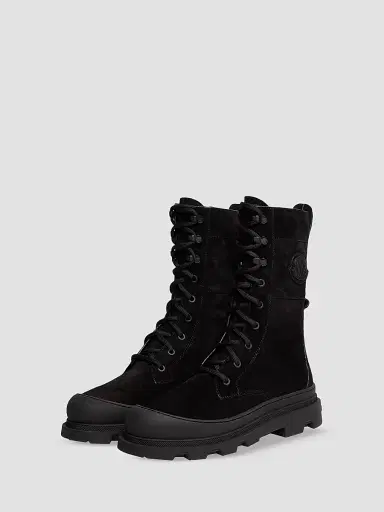 Moncler Women's Vera High Boots in Suede - Black - Size 11 | Thumbnail 2 Moncler Women's Vera High Boots in Suede - Black - Size 11 | Thumbnail 2