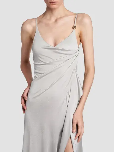 Versace Women's La Vacanza Draped Jersey Gown | Thumbnail 6 Versace Women's La Vacanza Draped Jersey Gown | Thumbnail 6