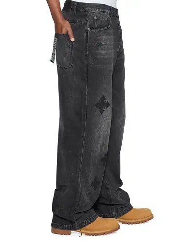 Ksubi Men's Maxx Blakk Metal Kraftwerk Exaggerated Jeans | Thumbnail 2 Ksubi Men's Maxx Blakk Metal Kraftwerk Exaggerated Jeans | Thumbnail 2
