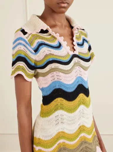 La DoubleJ Scalloped crocheted cotton mini dress | Thumbnail 4 La DoubleJ Scalloped crocheted cotton mini dress | Thumbnail 4
