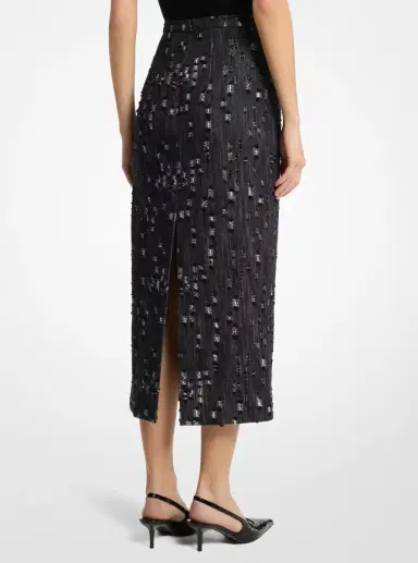 Michael Kors Collection Frayed Denim Skirt | Thumbnail 3 Michael Kors Collection Frayed Denim Skirt | Thumbnail 3