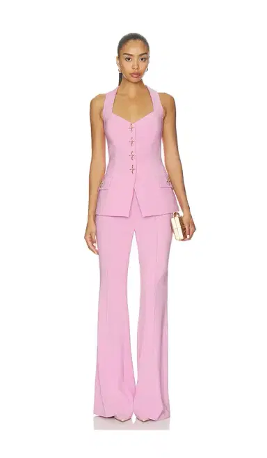 Nadine Merabi Zoe Pink Waistcoat | Thumbnail 4 Nadine Merabi Zoe Pink Waistcoat | Thumbnail 4
