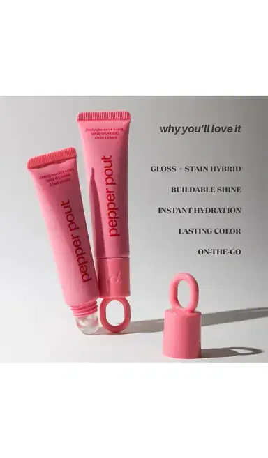 Pepper Pout Sweet Spot Glossy Lip Stain | Thumbnail 6 Pepper Pout Sweet Spot Glossy Lip Stain | Thumbnail 6
