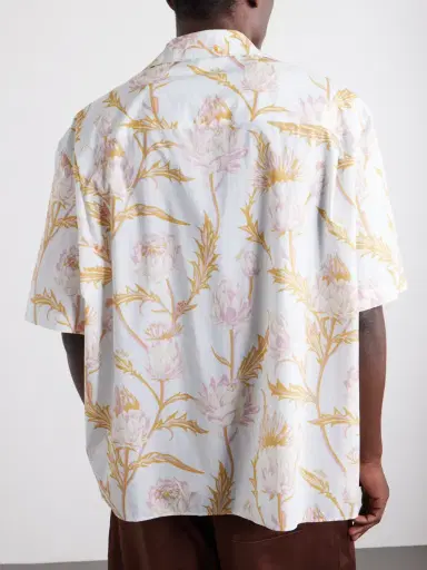 Loewe Paula's Ibiza Anagram-Embroidered Camp-Collar Printed Cotton Shirt - Men | Thumbnail 4 Loewe Paula's Ibiza Anagram-Embroidered Camp-Collar Printed Cotton Shirt - Men | Thumbnail 4