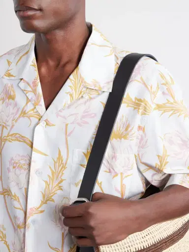 Loewe Paula's Ibiza Anagram-Embroidered Camp-Collar Printed Cotton Shirt - Men | Thumbnail 5 Loewe Paula's Ibiza Anagram-Embroidered Camp-Collar Printed Cotton Shirt - Men | Thumbnail 5