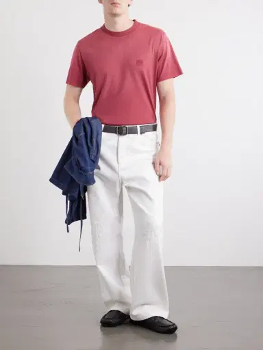 Loewe Anagram-Embroidered Cotton-Jersey T-Shirt - Men | Thumbnail 2 Loewe Anagram-Embroidered Cotton-Jersey T-Shirt - Men | Thumbnail 2