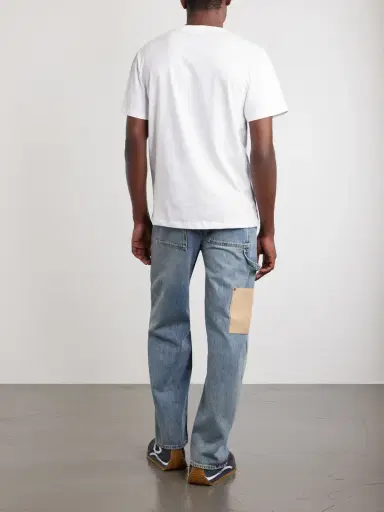 Loewe Anagram-Embroidered Cotton-Jersey T-Shirt - Men | Thumbnail 4 Loewe Anagram-Embroidered Cotton-Jersey T-Shirt - Men | Thumbnail 4