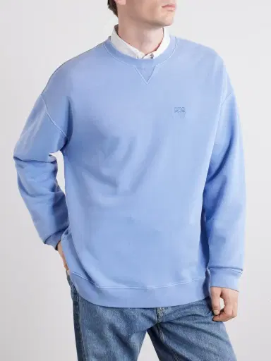 Loewe Anagram-Embroidered Cotton-Jersey Sweatshirt - Men | Thumbnail 3 Loewe Anagram-Embroidered Cotton-Jersey Sweatshirt - Men | Thumbnail 3