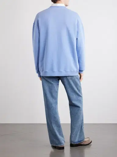 Loewe Anagram-Embroidered Cotton-Jersey Sweatshirt - Men | Thumbnail 4 Loewe Anagram-Embroidered Cotton-Jersey Sweatshirt - Men | Thumbnail 4
