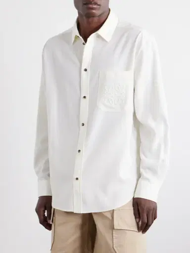 Loewe Paula's Ibiza Anagram-Embroidered Lyocell-Poplin Shirt - Men | Thumbnail 3 Loewe Paula's Ibiza Anagram-Embroidered Lyocell-Poplin Shirt - Men | Thumbnail 3