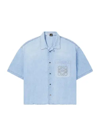 Loewe Paula's Ibiza Logo-Embroidered Denim Shirt - Men | Thumbnail 1 Loewe Paula's Ibiza Logo-Embroidered Denim Shirt - Men | Thumbnail 1