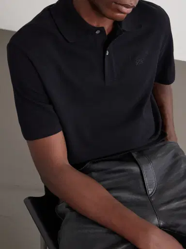 Loewe Anagram-Embroidered Cotton-Piqué Polo Shirt - Men | Thumbnail 5 Loewe Anagram-Embroidered Cotton-Piqué Polo Shirt - Men | Thumbnail 5