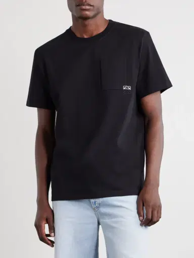 Loewe Anagram-Embroidered Cotton-Jersey T-Shirt - Men | Thumbnail 3 Loewe Anagram-Embroidered Cotton-Jersey T-Shirt - Men | Thumbnail 3