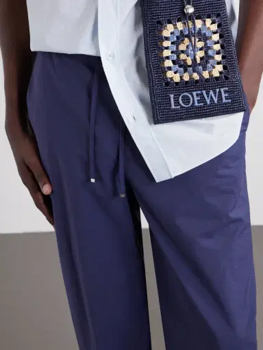 Loewe Paula's Ibiza Straight-Leg Cotton-Blend Drawstring Trousers - Men | Thumbnail 5 Loewe Paula's Ibiza Straight-Leg Cotton-Blend Drawstring Trousers - Men | Thumbnail 5