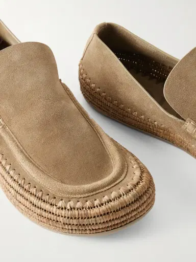 Loewe Paula's Ibiza Rio Raffia-Trimmed Suede Loafers - Men | Thumbnail 5 Loewe Paula's Ibiza Rio Raffia-Trimmed Suede Loafers - Men | Thumbnail 5