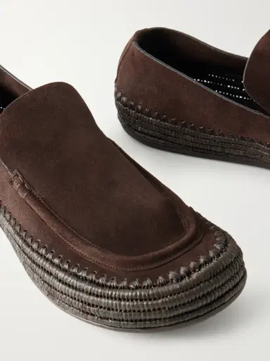 Loewe Paula's Ibiza Rio Raffia-Trimmed Suede Loafers - Men | Thumbnail 5 Loewe Paula's Ibiza Rio Raffia-Trimmed Suede Loafers - Men | Thumbnail 5