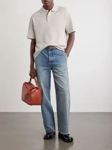 Loewe Anagram-Embroidered Cotton-Piqué Polo Shirt - Men | Thumbnail 2 Loewe Anagram-Embroidered Cotton-Piqué Polo Shirt - Men | Thumbnail 2