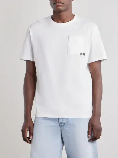 Loewe Anagram-Embroidered Cotton-Jersey T-Shirt - Men | Thumbnail 3 Loewe Anagram-Embroidered Cotton-Jersey T-Shirt - Men | Thumbnail 3