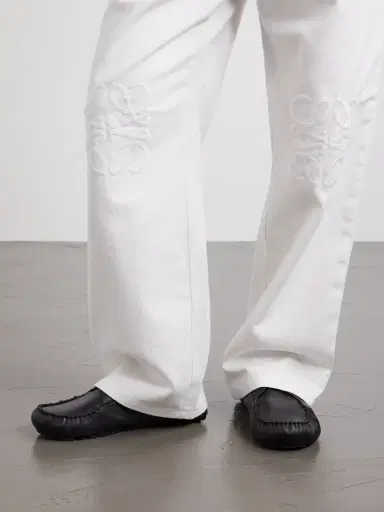 Loewe Wide-Leg Anagram-Embroidered Jeans - Men | Thumbnail 6 Loewe Wide-Leg Anagram-Embroidered Jeans - Men | Thumbnail 6