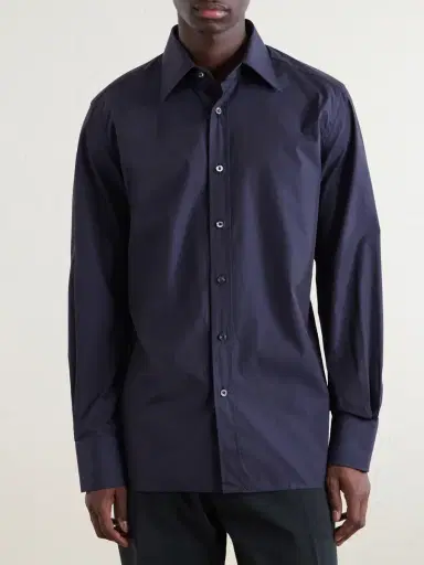 Tom Ford Cotton-Poplin Shirt - Men | Thumbnail 5 Tom Ford Cotton-Poplin Shirt - Men | Thumbnail 5
